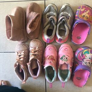 Bebe Pink and Brown Kids Sneakers Collection